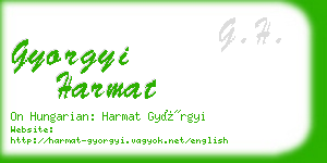 gyorgyi harmat business card